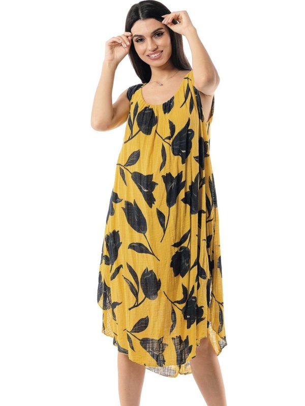 Short floral dress 1-8687 - Image 3