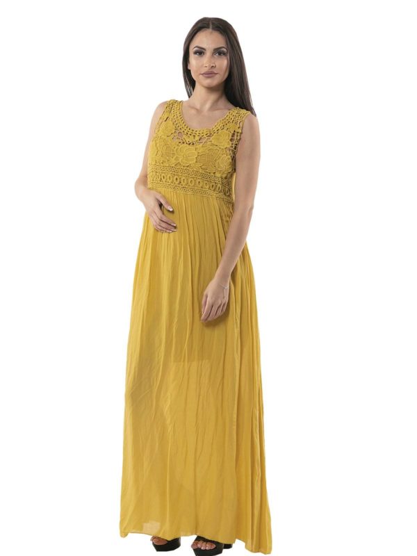 Plain long dress 10-86694 - Image 3