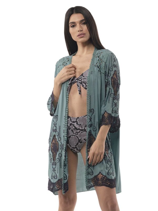 Cardigan with lace 10-90315 - Image 3