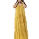 Plain long dress 10-90611