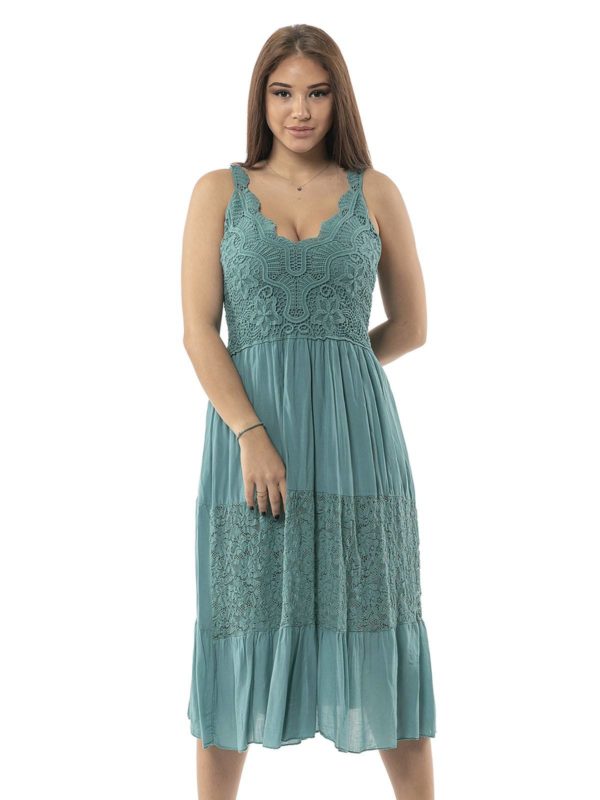 Plain short dress 10-90687 - Image 3