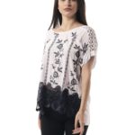Blouse with lace 10-90703