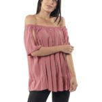 Plain blouse with buttons 11_721