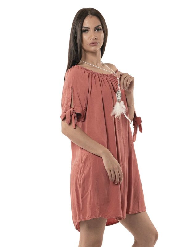 Plain short dress 14-6964 - Image 3