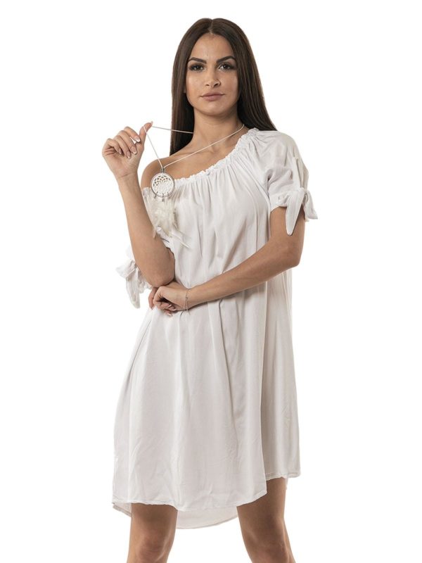 Plain short dress 14-6964 - Image 5
