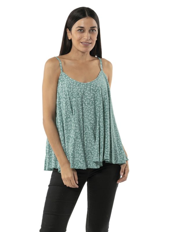 Floral blouse with straps 14-7699 - Image 4