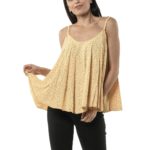 Floral blouse with straps 14-7699