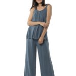 Plain blouse sleeveless 14-8227