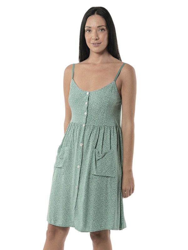 Floral dress with straps 14-8247 - Image 4