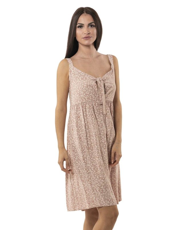 Floral dress with bow 14-8263 - Image 4