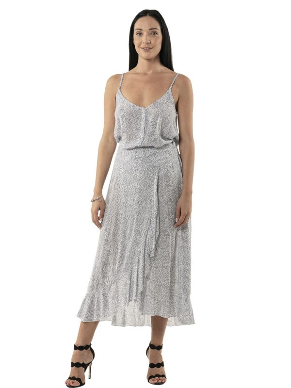 Floral blouse with straps 15-1024 - Image 4