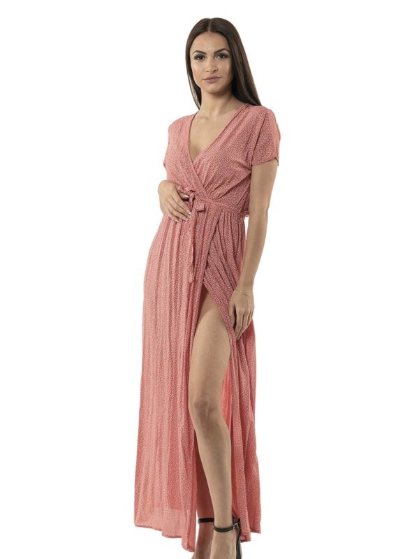 Long floral dress 15-1283 - Image 3