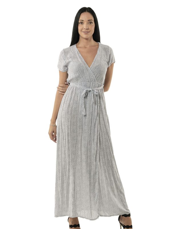 Long floral dress 15-1283 - Image 5