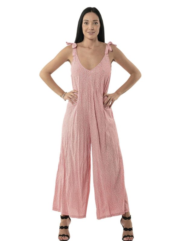 Floral jumpsuit with straps 15-2307 - Image 4