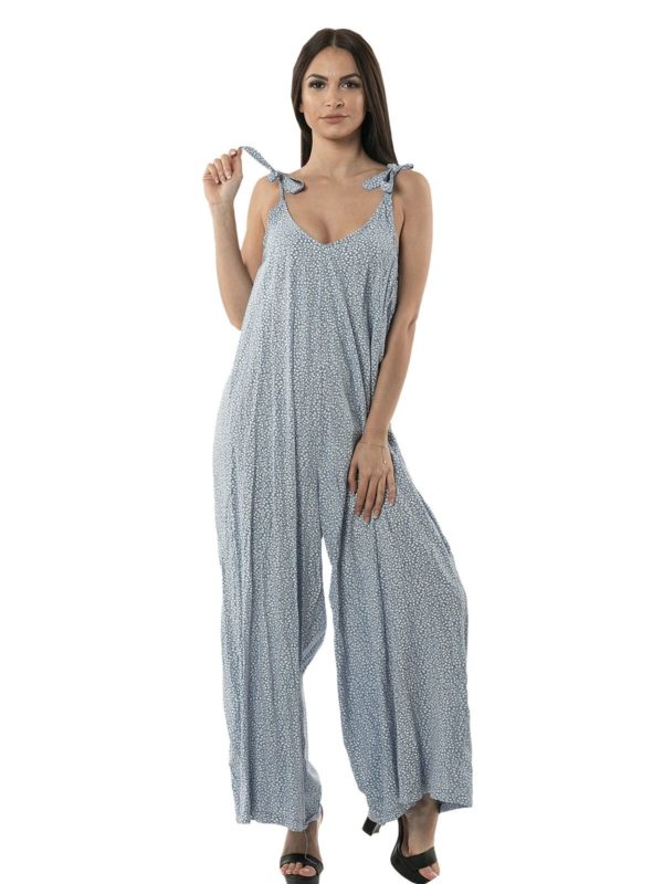 Floral jumpsuit with straps 15-2307 - Image 3