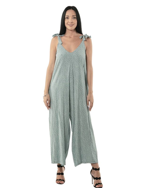 Floral jumpsuit with straps 15-2307 - Image 5