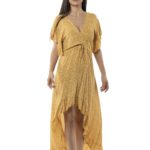 Floral dress with ruffles on the sleeves 15-2325-1