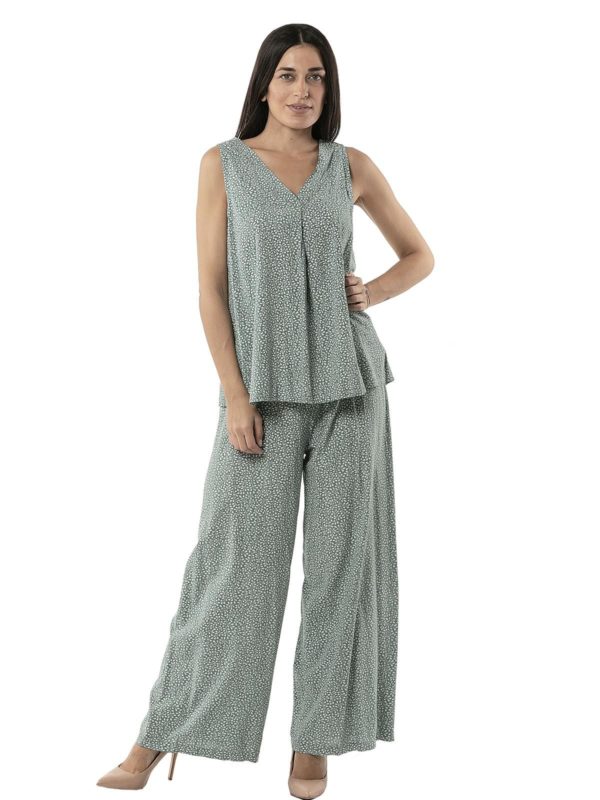 Floral trousers 15-2341 - Image 4