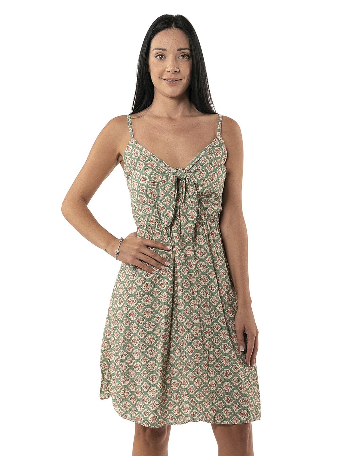16-2292VERDE Short dress printed 16-2292 - Image 1