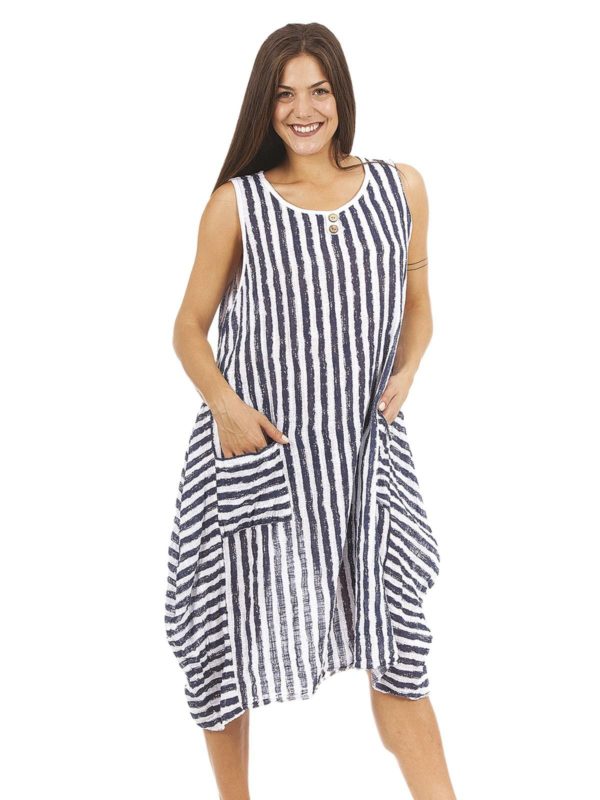 Short dress striped 17-8103 - Image 4