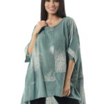 Blouse printed with sleeves 17-9083