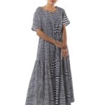 Long striped dress 17-9169