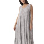 Long dress striped / polka dot 17-9185