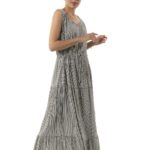 Long dress striped 17-9190
