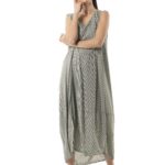 Long dress striped 17-9193