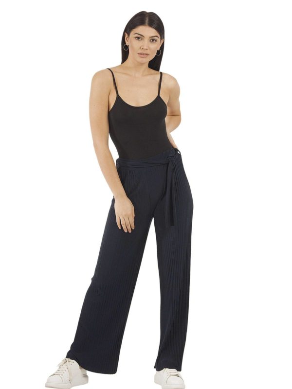 Shirring wide leg trousers 18-101 - Image 3