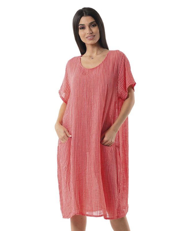 Striped midi dress 19-17521-1 - Image 3