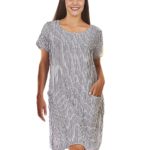 Striped midi dress 19-17521-1