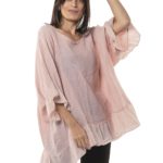 Plain linen blouse 2-2692