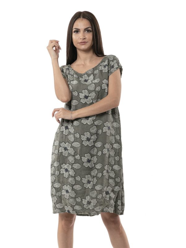 Short floral dress 2-2827-3 - Image 3
