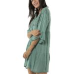 Short plain dress 2-2833-1