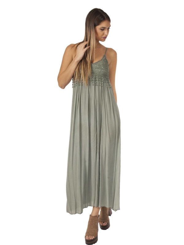 Long dress with lace 21-1468 - Image 3