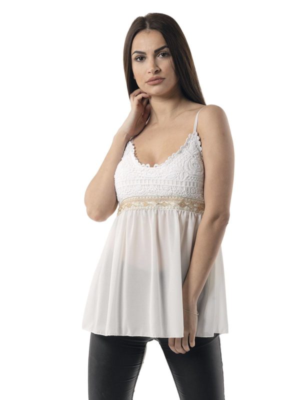 Blouse with straps 21-5124 - Image 4