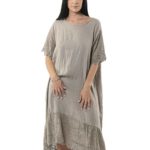 Linen/silk dress 23-8922