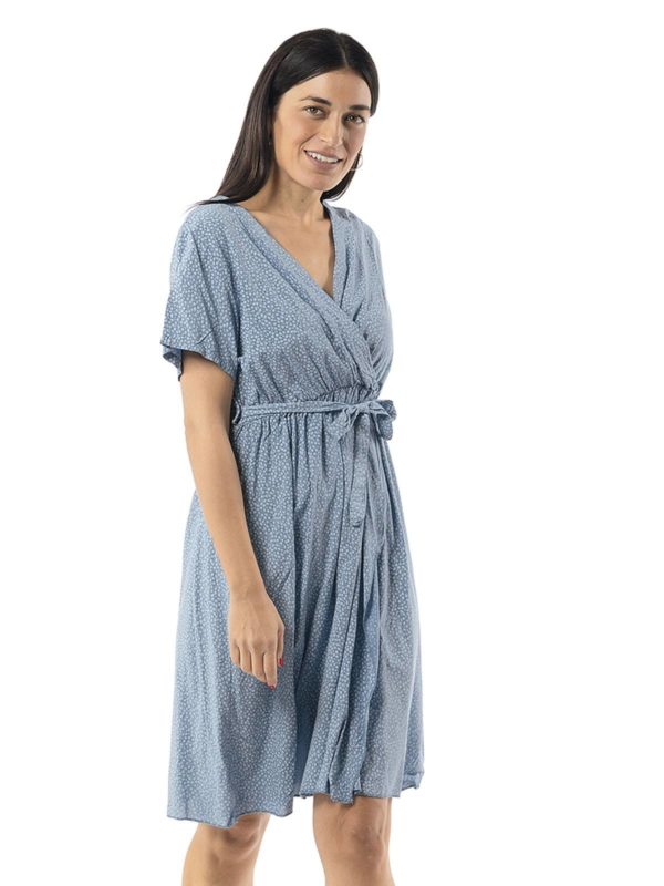 Short dress floral 24-3626F - Image 3