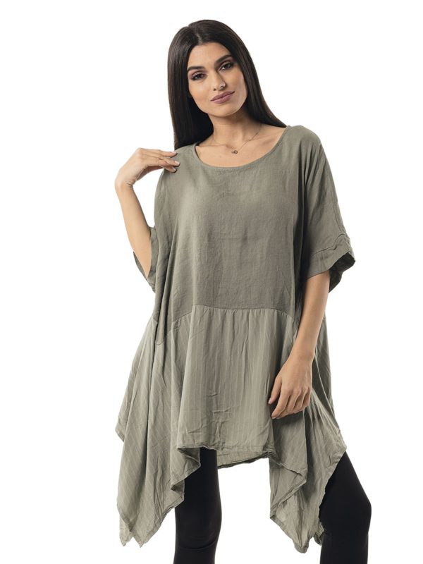 Asymmetric blouse 26-7417 - Image 3