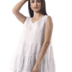 Plain linen blouse 3-19525