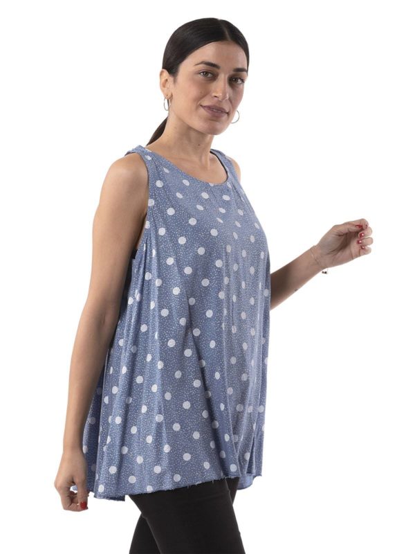 Viscose polka dot blouse 3-19703 - Image 3