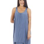 Plain short dress with lace pattern on the back 6-16237