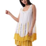 Short sleeveless printed dress 6-19186-1