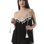 Blouse with straps and floral embroidery 7_1571