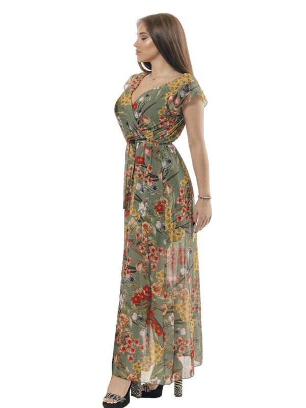 Modern long floral dress 7_3697 - Image 3