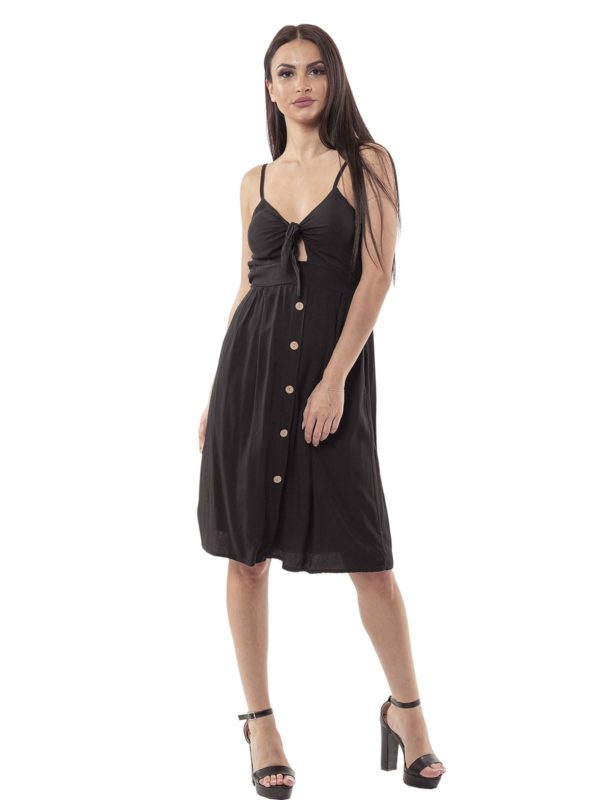 Plain dress with straps 7_51058 - Image 3