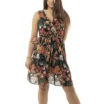 Modern short floral dress 7_6283