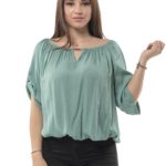Plain blouse with sleeves 8_1965