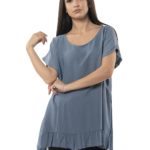 Plain blouse with sleeves 8_1998